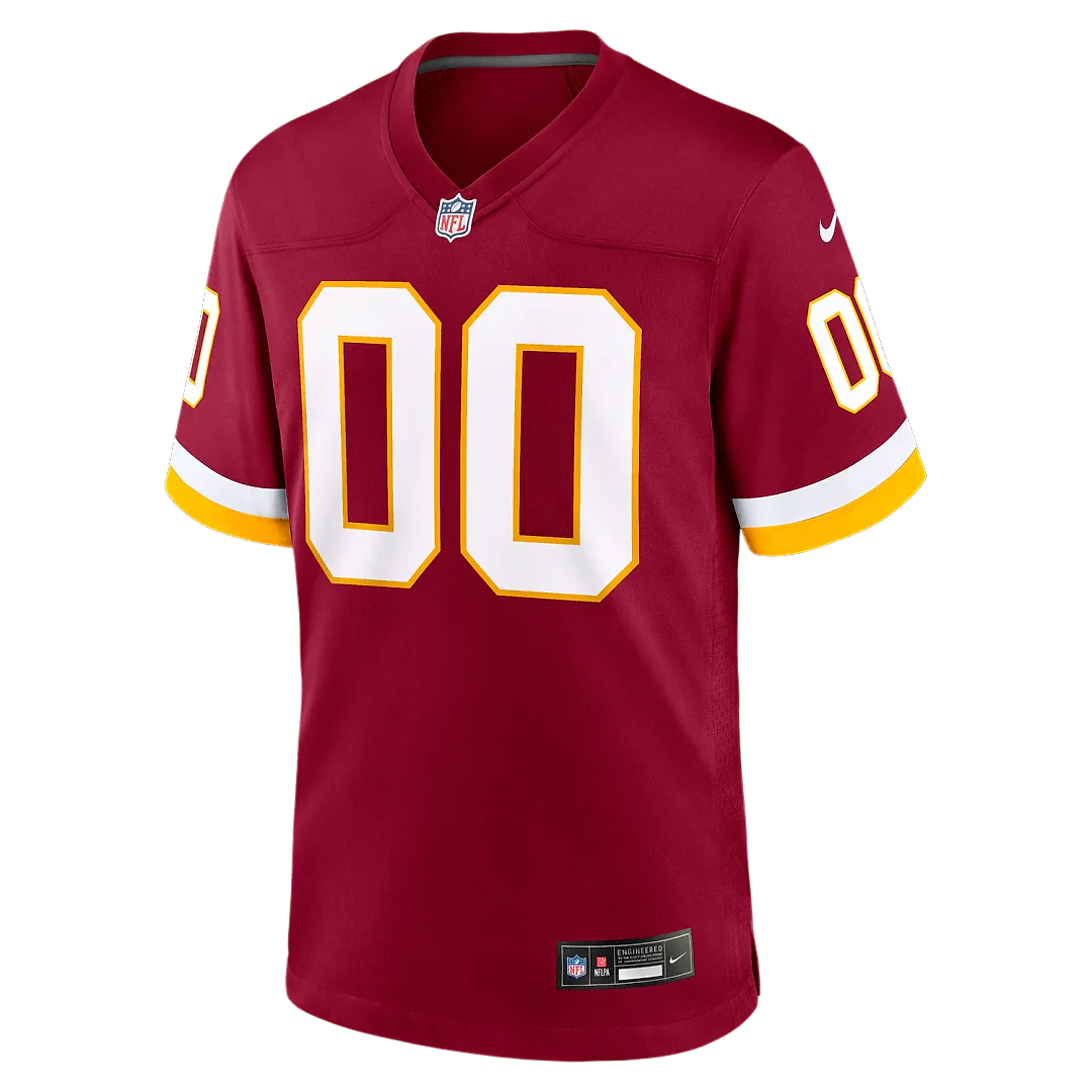 Zennovawear Washington Commanders Youth Custom Game Jersey - Burgundy