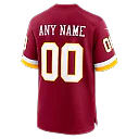 Zennovawear Washington Commanders Youth Custom Game Jersey - Burgundy