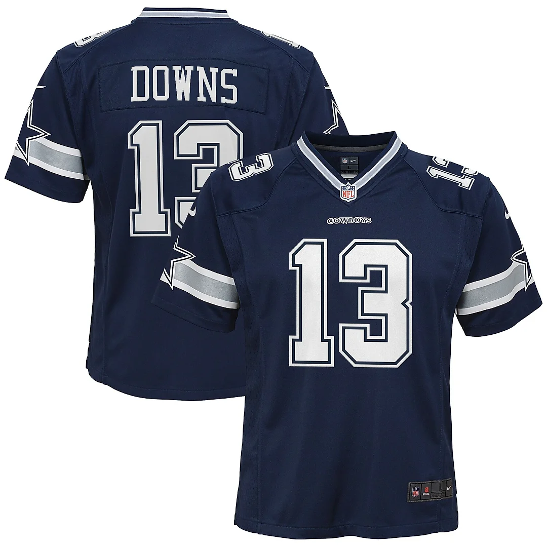 Zennovawear Caleb Downs Dallas Cowboys Youth Team Game Jersey - Navy