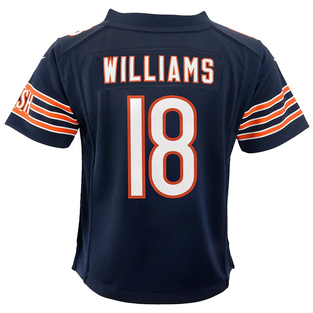 Zennovawear Caleb Williams Chicago Bears Youth Game Jersey - Navy