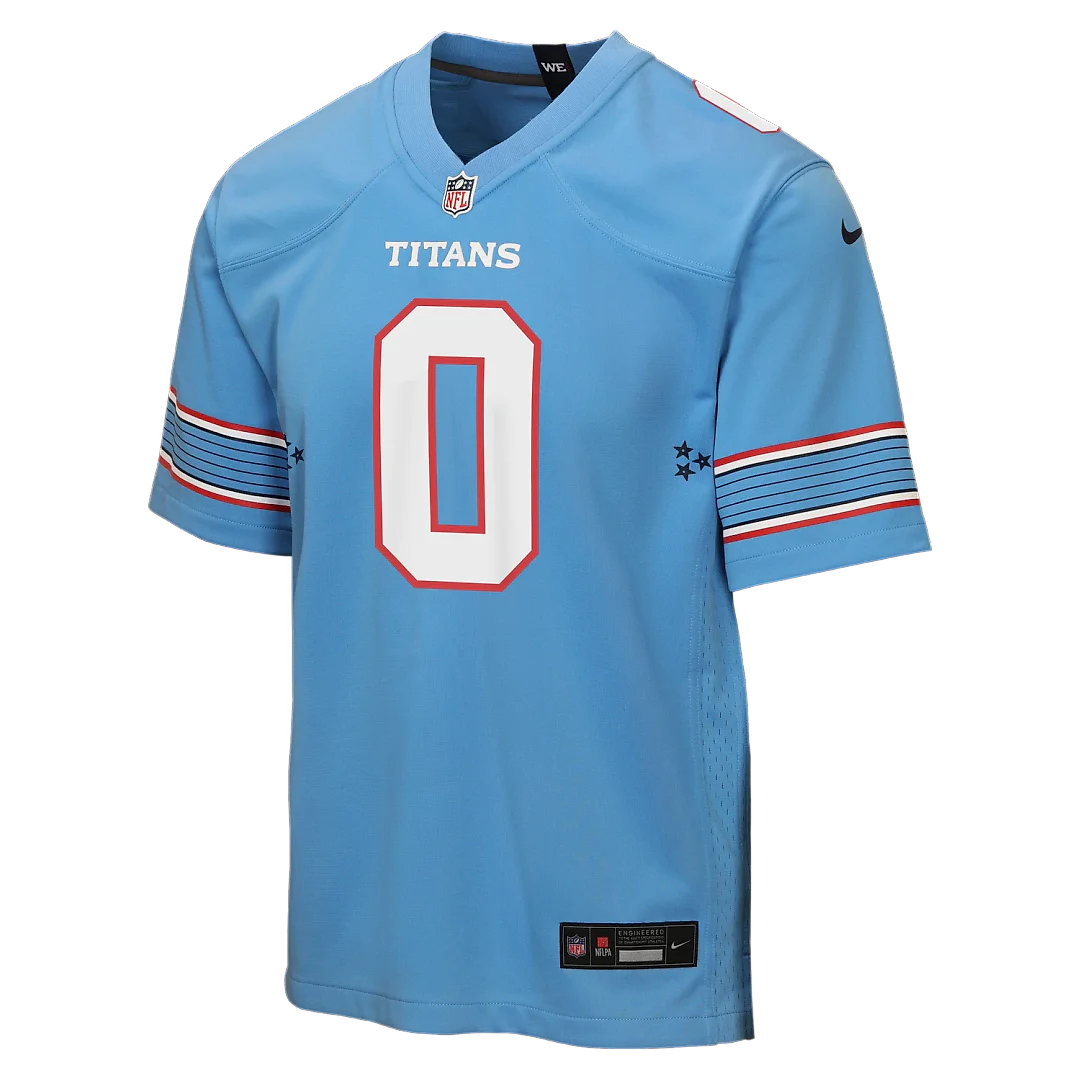 Zennovawear Calvin Ridley Tennessee Titans Youth Game Jersey - Light Blue