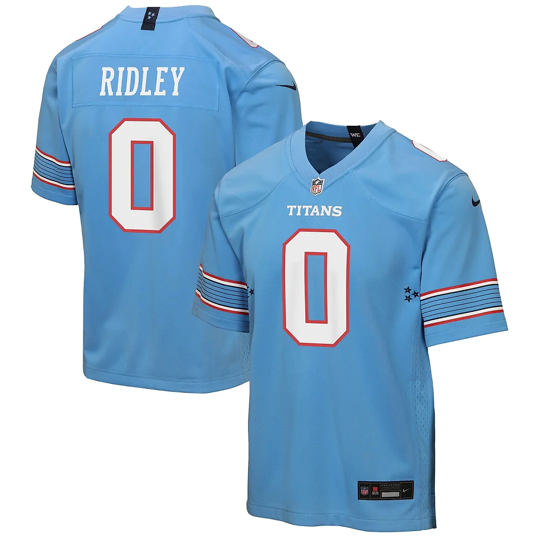 Zennovawear Calvin Ridley Tennessee Titans Youth Game Jersey - Light Blue
