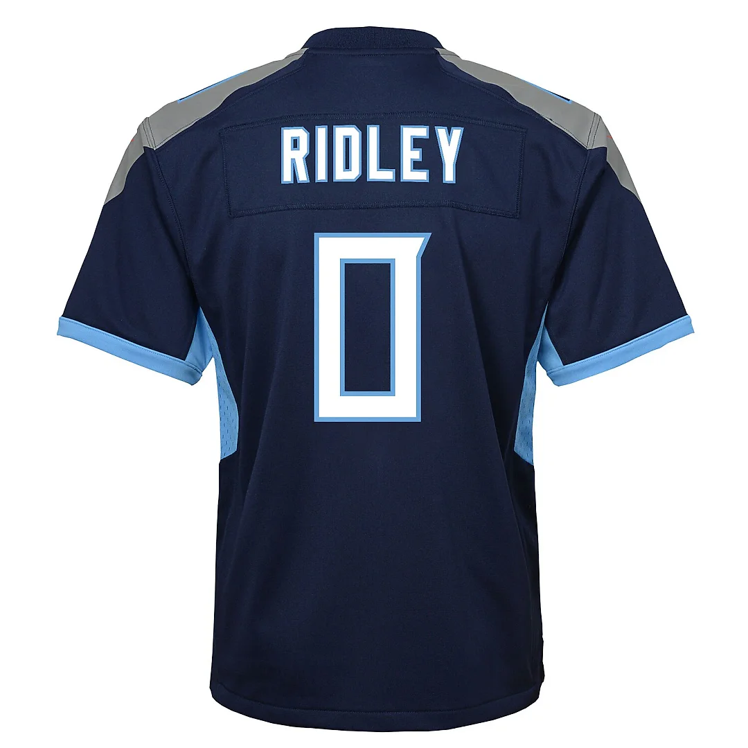 Zennovawear Calvin Ridley Tennessee Titans Youth Game Jersey - Navy