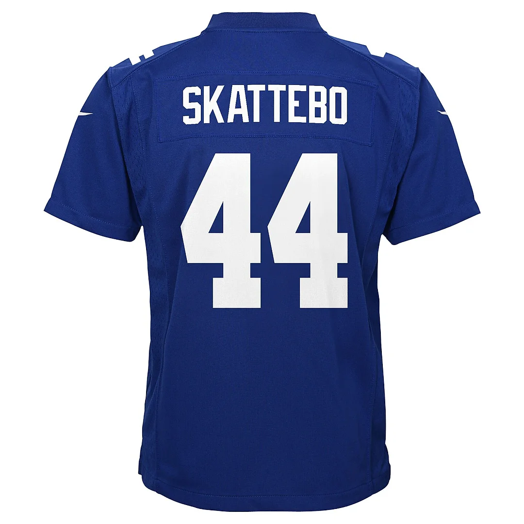 Zennovawear Cam Skattebo New York Giants Youth Team Game Jersey - Royal