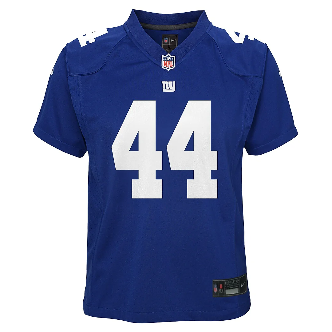 Zennovawear Cam Skattebo New York Giants Youth Team Game Jersey - Royal