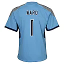 Zennovawear Cameron Ward Tennessee Titans Youth Team Game Jersey - Light Blue