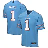 Zennovawear Cameron Ward Tennessee Titans Youth Game Jersey - Light Blue