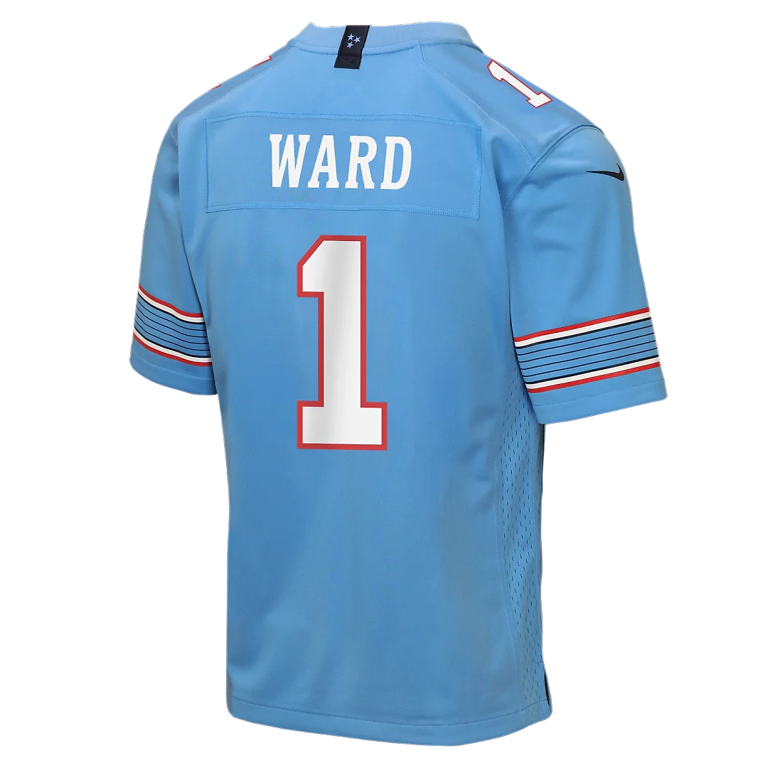 Zennovawear Cameron Ward Tennessee Titans Youth Game Jersey - Light Blue