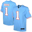 Zennovawear Cameron Ward Tennessee Titans Youth Alternate Game Jersey - Light Blue