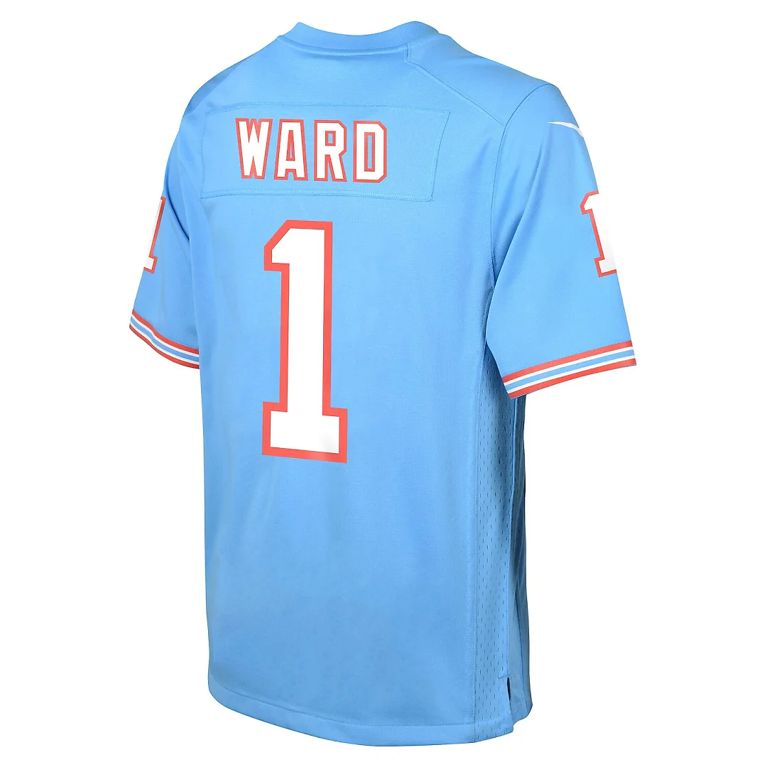 Zennovawear Cameron Ward Tennessee Titans Youth Alternate Game Jersey - Light Blue