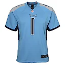 Zennovawear Cameron Ward Tennessee Titans Youth Team Game Jersey - Light Blue