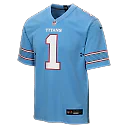 Zennovawear Cameron Ward Tennessee Titans Youth Game Jersey - Light Blue