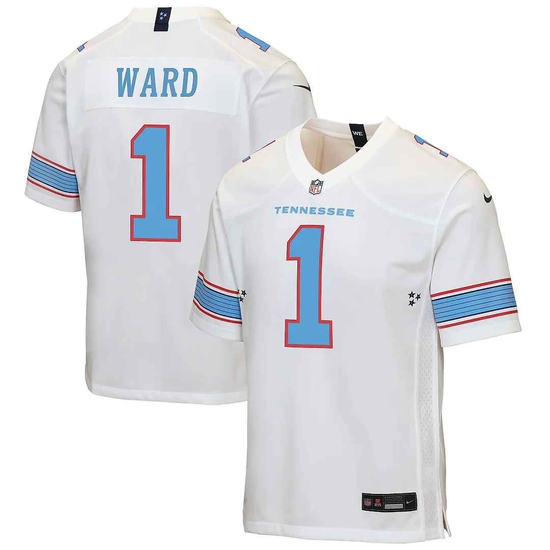 Zennovawear Cameron Ward Tennessee Titans Youth Game Jersey - White