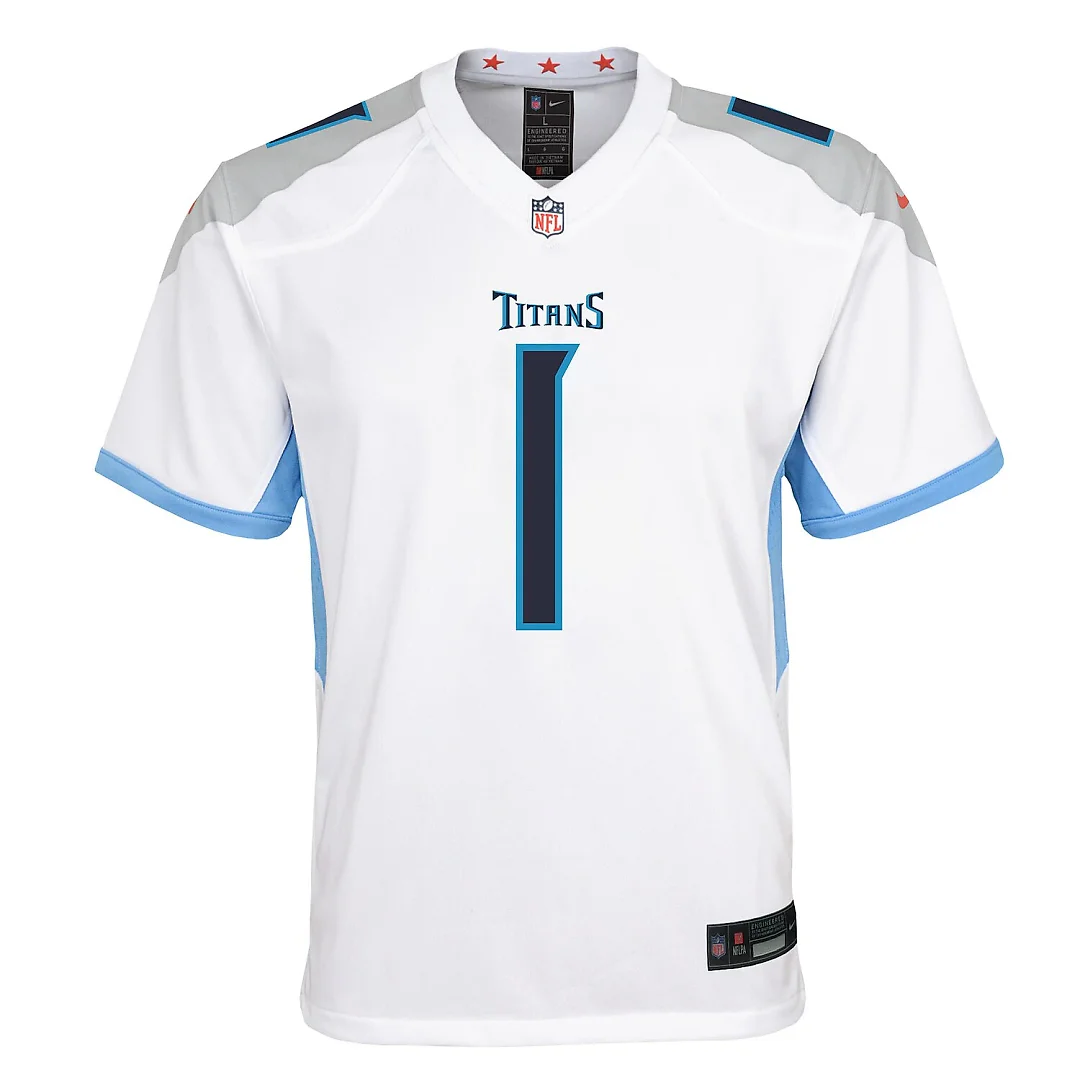 Zennovawear Cameron Ward Tennessee Titans Youth White Game Jersey - White