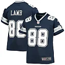 Zennovawear CeeDee Lamb Dallas Cowboys Youth Player Game Jersey - Navy