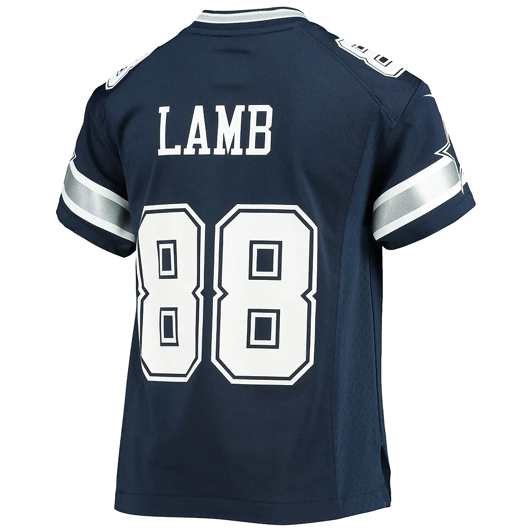 Zennovawear CeeDee Lamb Dallas Cowboys Youth Player Game Jersey - Navy