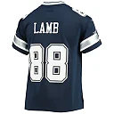 Zennovawear CeeDee Lamb Dallas Cowboys Youth Player Game Jersey - Navy