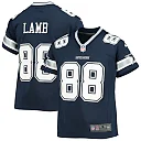 Zennovawear CeeDee Lamb Dallas Cowboys Youth Player Game Jersey - Navy