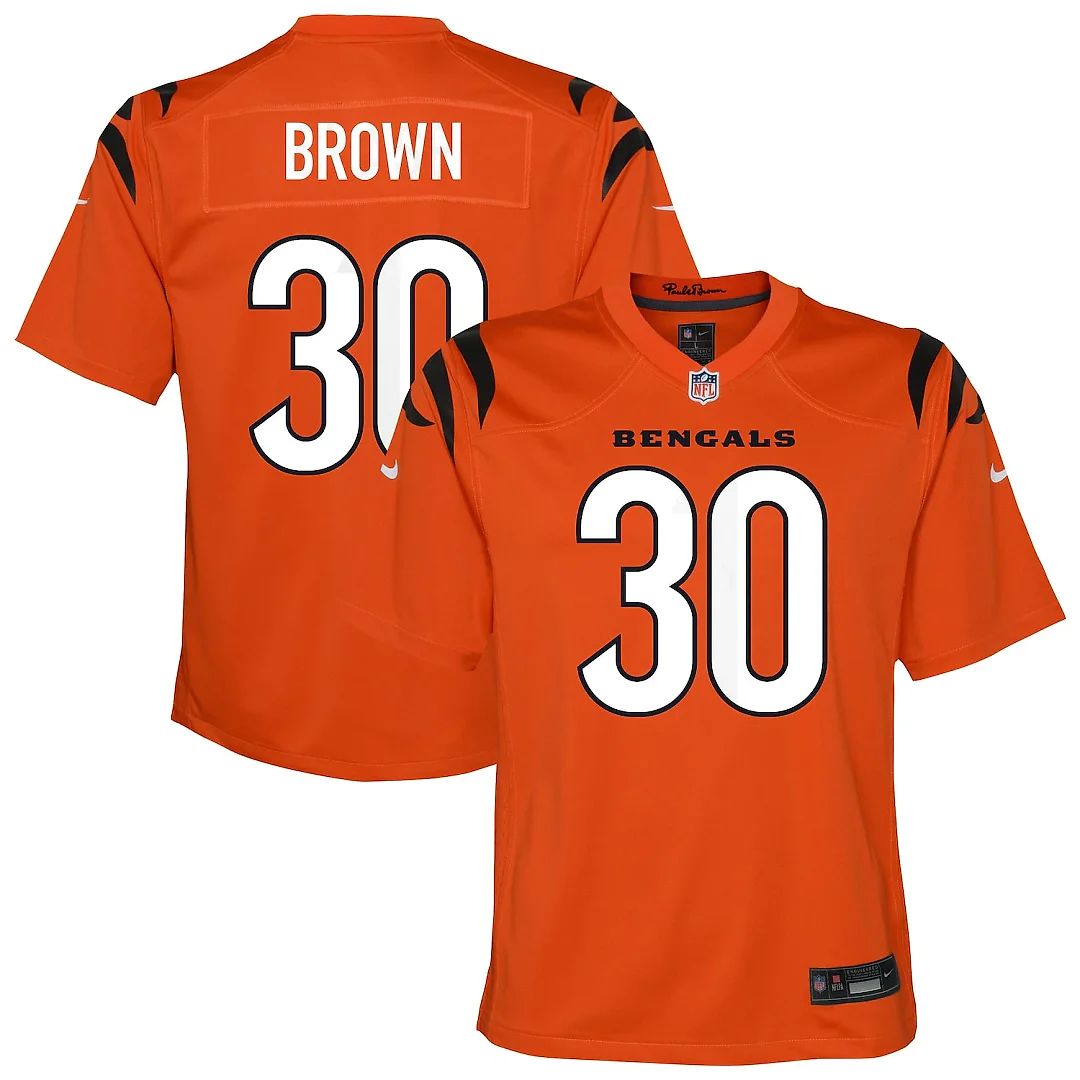 Zennovawear Chase Brown Cincinnati Bengals Youth Youth - Orange