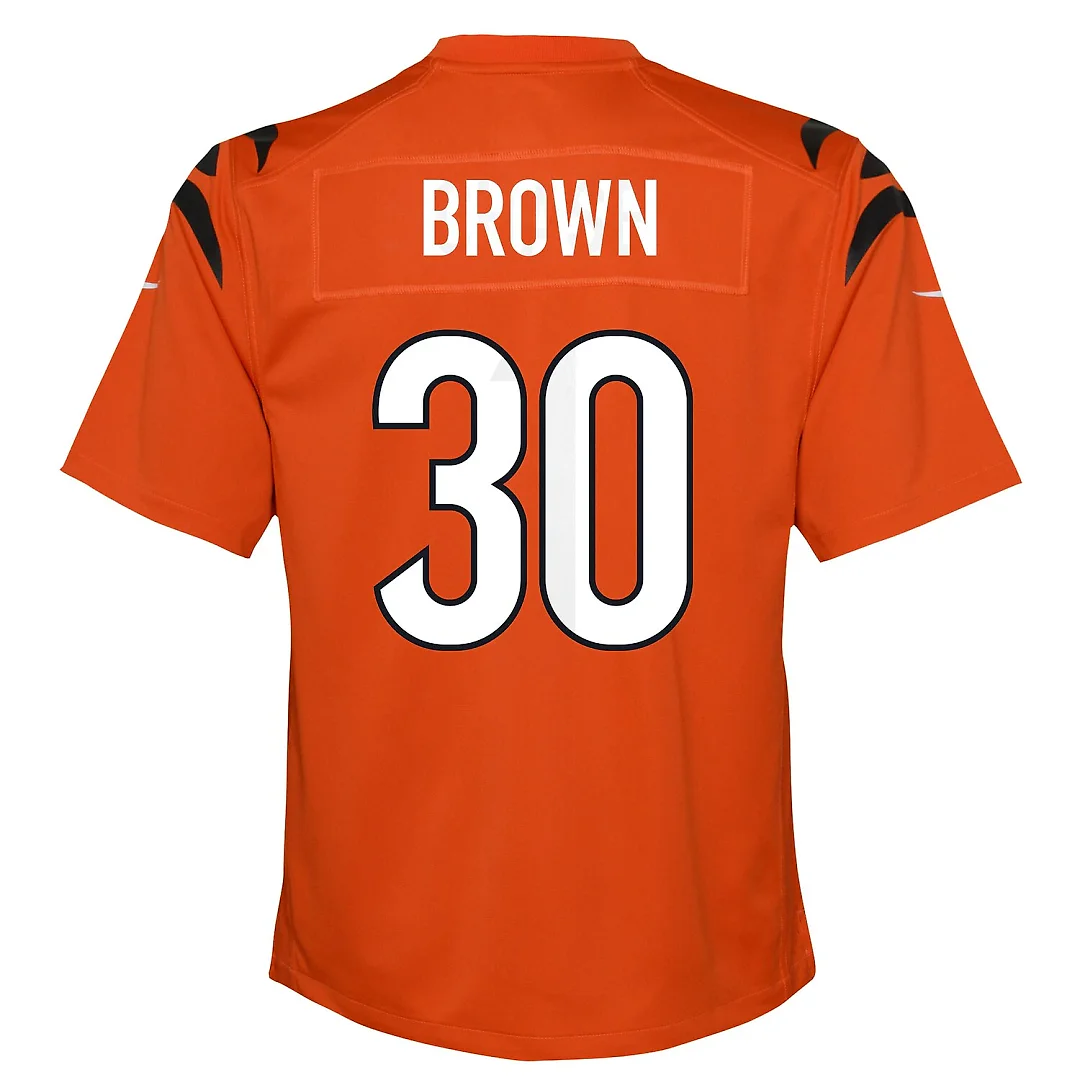 Zennovawear Chase Brown Cincinnati Bengals Youth Youth - Orange