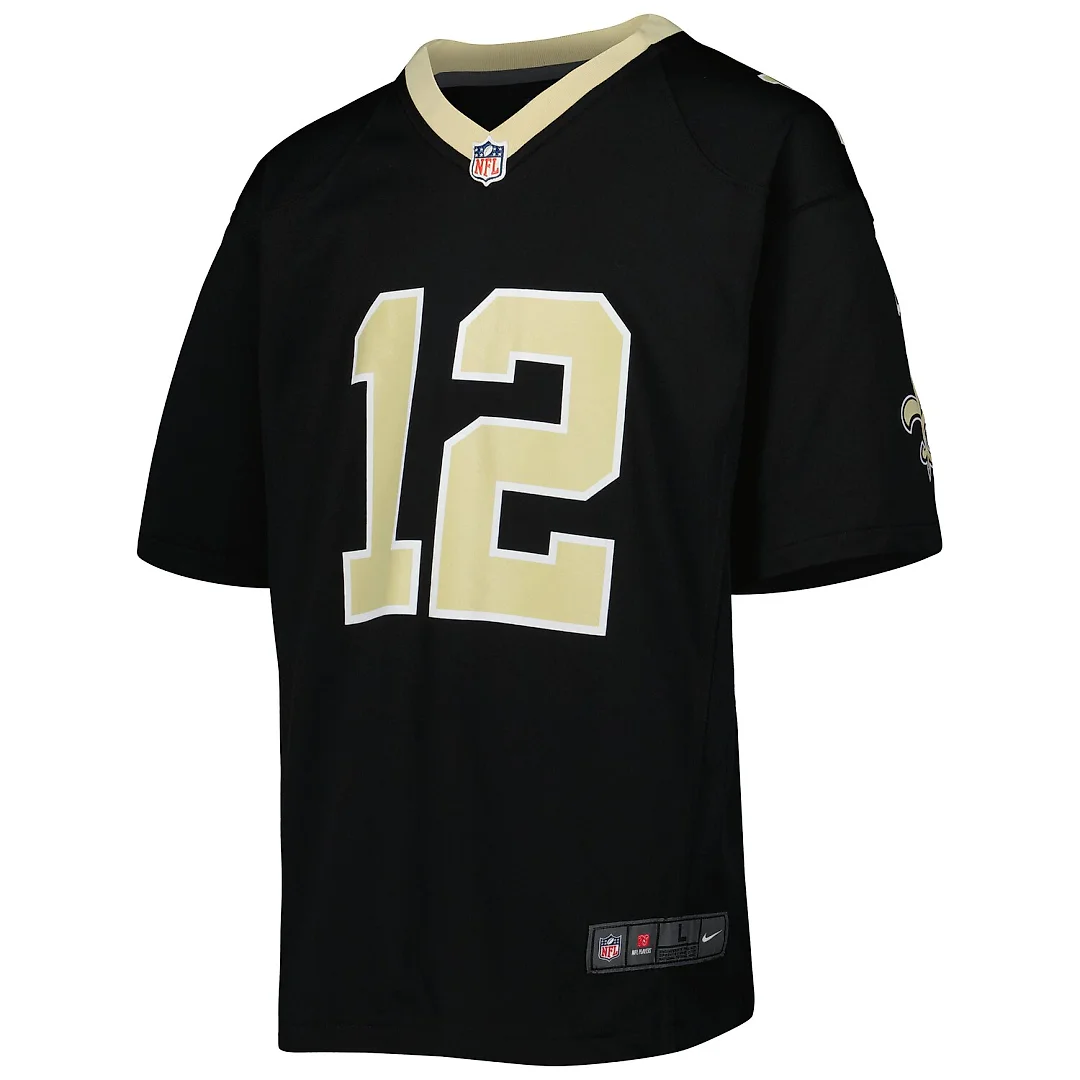 Zennovawear Chris Olave New Orleans Saints Youth Game Jersey - Black