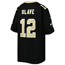 Zennovawear Chris Olave New Orleans Saints Youth Game Jersey - Black