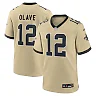 Zennovawear Chris Olave New Orleans Saints Youth Gameday Golds Alternate Game Player Jersey - Gold
