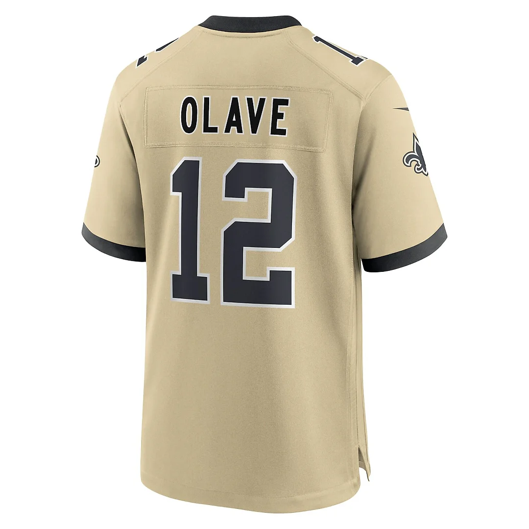 Zennovawear Chris Olave New Orleans Saints Youth Gameday Golds Alternate Game Player Jersey - Gold