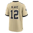 Zennovawear Chris Olave New Orleans Saints Youth Gameday Golds Alternate Game Player Jersey - Gold