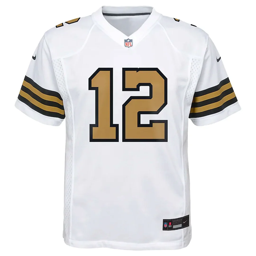 Zennovawear Chris Olave New Orleans Saints Youth Game Jersey - White