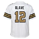 Zennovawear Chris Olave New Orleans Saints Youth Game Jersey - White