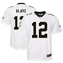 Zennovawear Chris Olave New Orleans Saints Youth Game Jersey - White