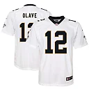 Zennovawear Chris Olave New Orleans Saints Youth Game Jersey - White