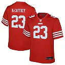 Zennovawear Christian McCaffrey San Francisco 49ers Youth Game Jersey - Scarlet