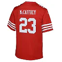 Zennovawear Christian McCaffrey San Francisco 49ers Youth Game Jersey - Scarlet