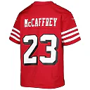 Zennovawear Christian McCaffrey San Francisco 49ers Youth Game Jersey - Scarlet