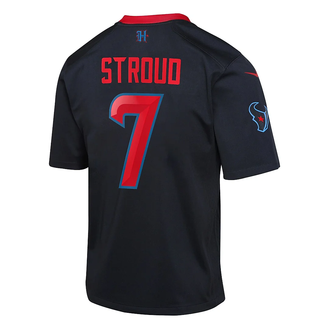 Zennovawear C.J. Stroud Houston Texans Youth Game Jersey - Navy