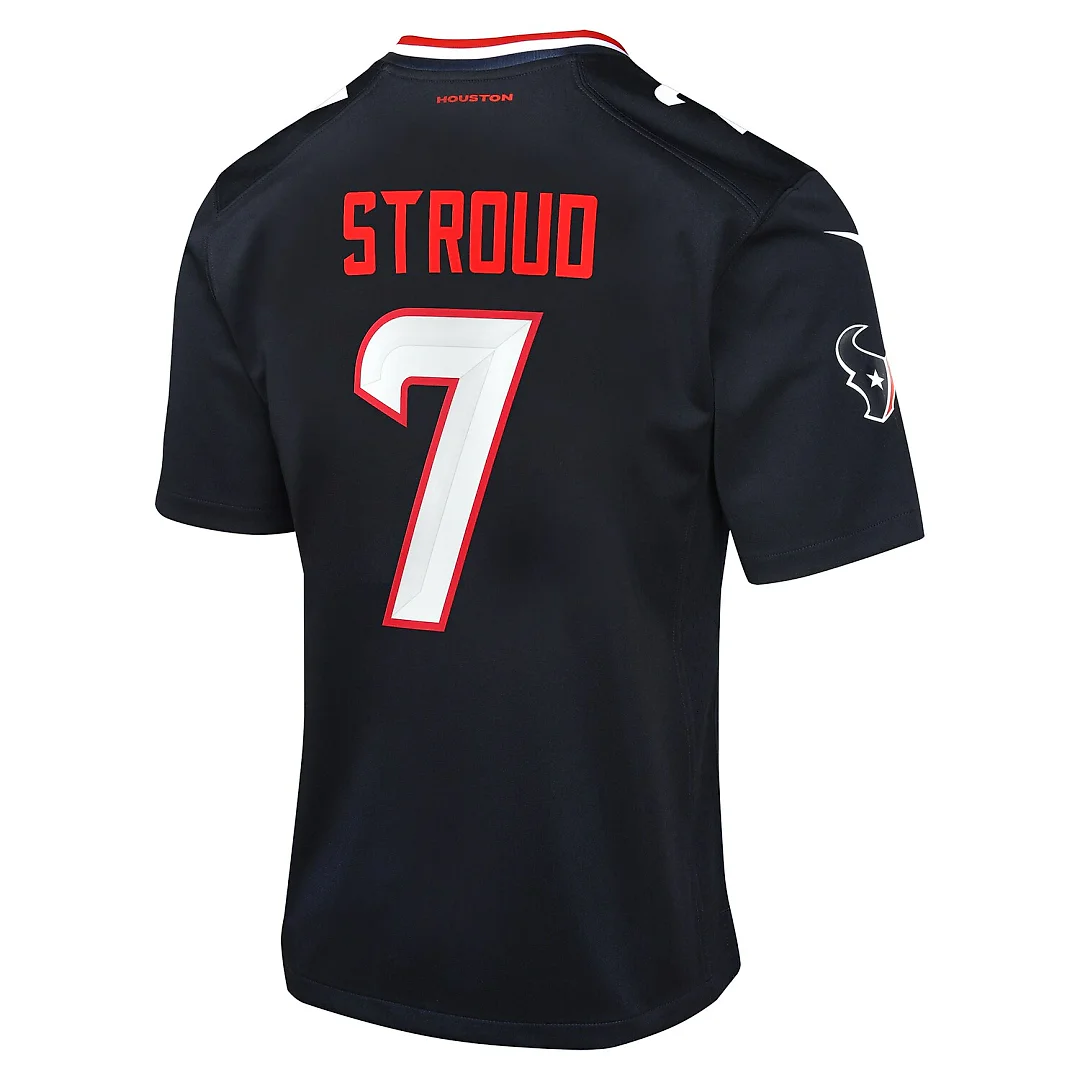 Zennovawear C.J. Stroud Houston Texans Youth Game Jersey - Navy