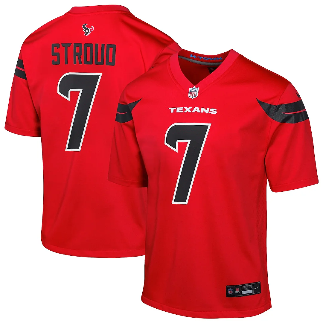 Zennovawear C.J. Stroud Houston Texans Youth Game Jersey - Red