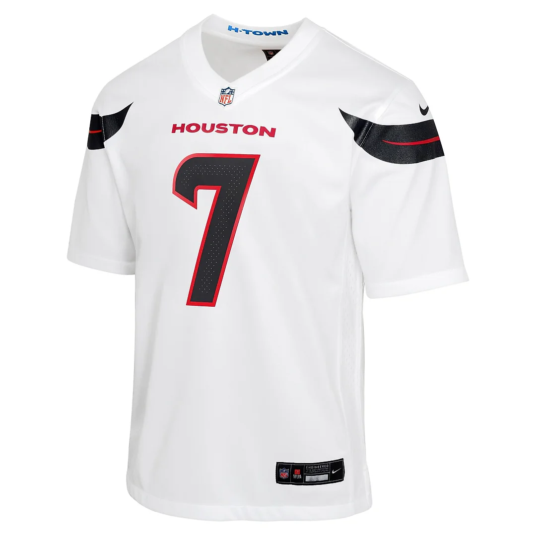 Zennovawear C.J. Stroud Houston Texans Youth Game Jersey - White