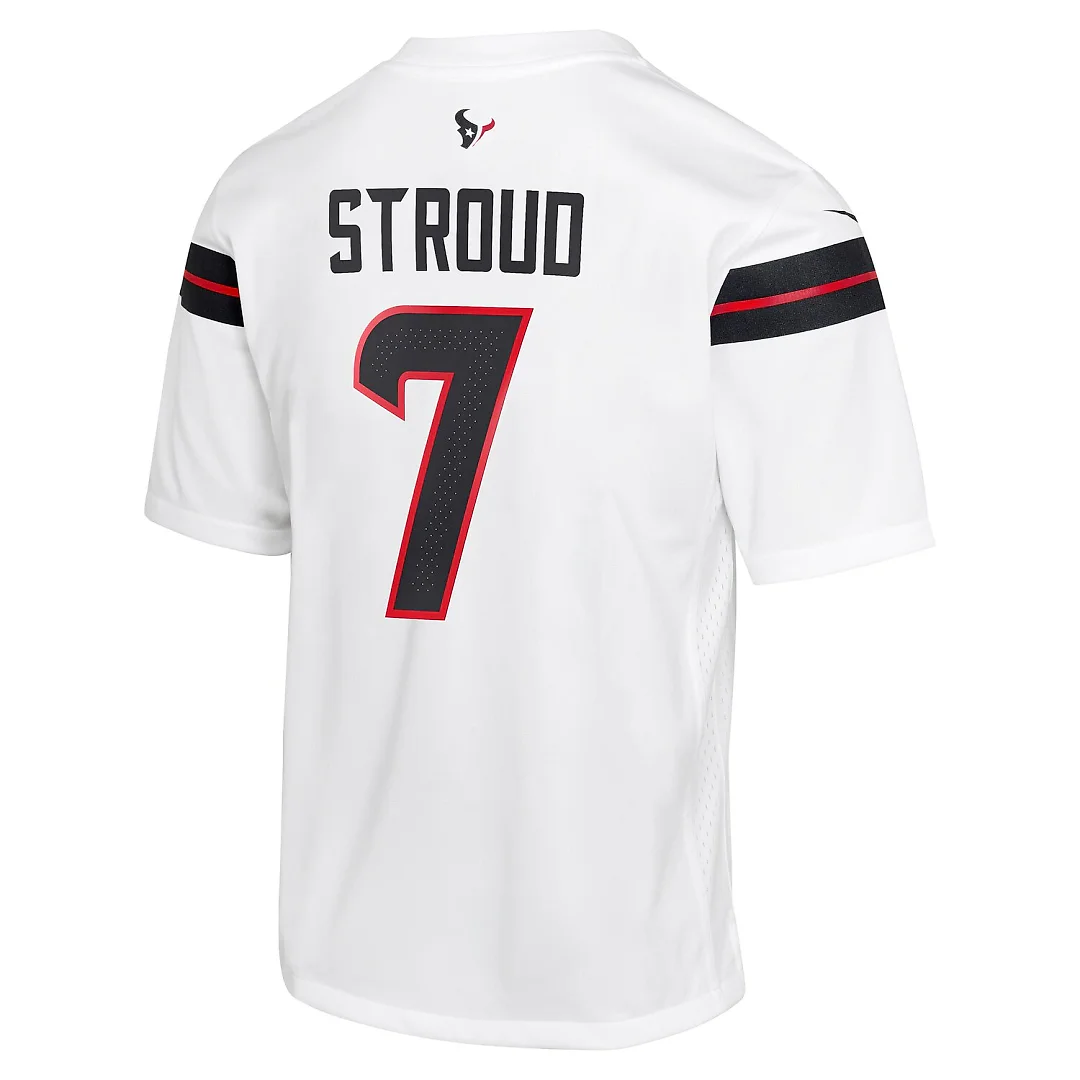 Zennovawear C.J. Stroud Houston Texans Youth Game Jersey - White