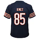 Zennovawear Cole Kmet Chicago Bears Youth Team Game Jersey - Navy