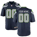 Zennovawear Seattle Seahawks Youth Custom Game Jersey - College Navy