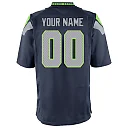 Zennovawear Seattle Seahawks Youth Custom Game Jersey - College Navy