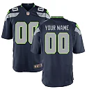 Zennovawear Seattle Seahawks Youth Custom Game Jersey - College Navy