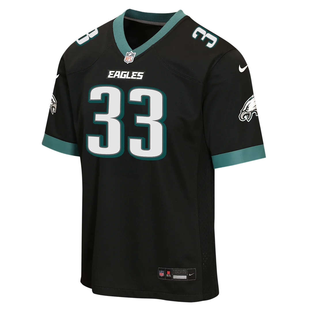 Zennovawear Cooper DeJean Philadelphia Eagles Youth Alternate Game Jersey - Black