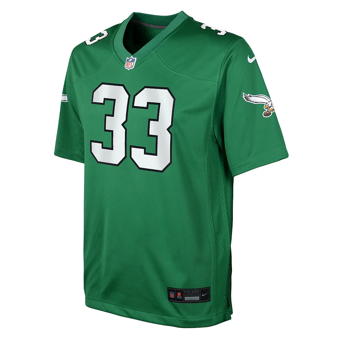 Zennovawear Cooper DeJean Philadelphia Eagles Youth Alternate Game Jersey - Kelly Green
