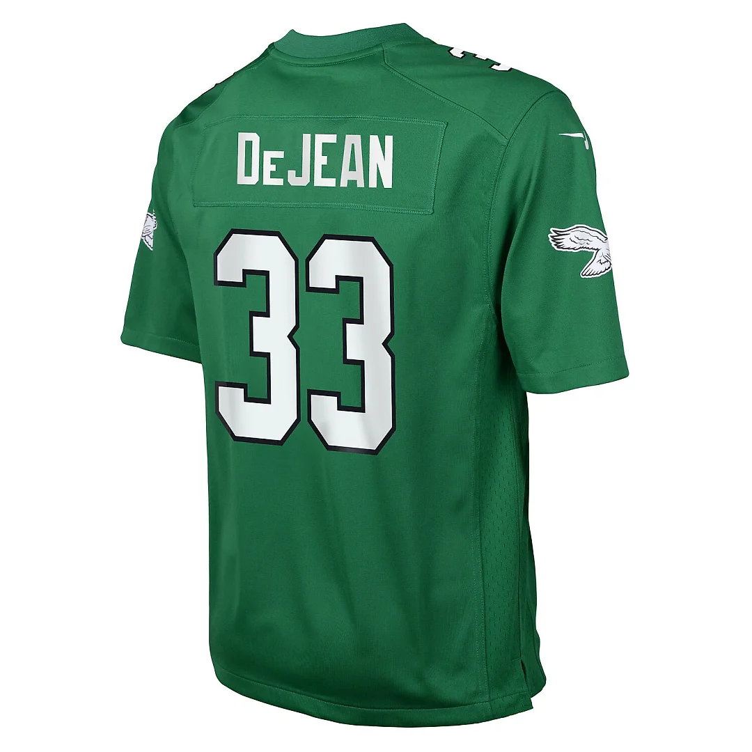 Zennovawear Cooper DeJean Philadelphia Eagles Youth Alternate Game Jersey - Kelly Green