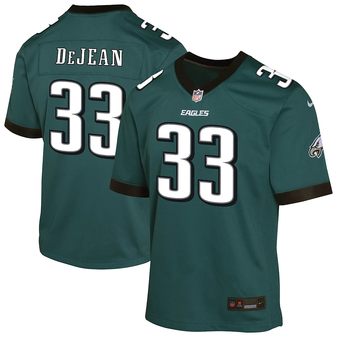 Zennovawear Cooper DeJean Philadelphia Eagles Youth Game Player Jersey - Midnight Green