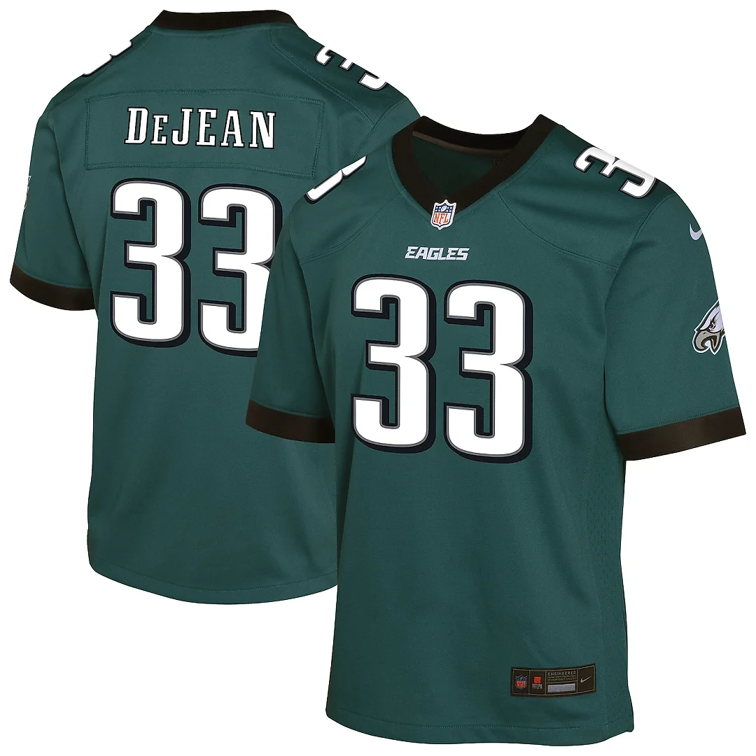 Zennovawear Cooper DeJean Philadelphia Eagles Youth Game Player Jersey - Midnight Green